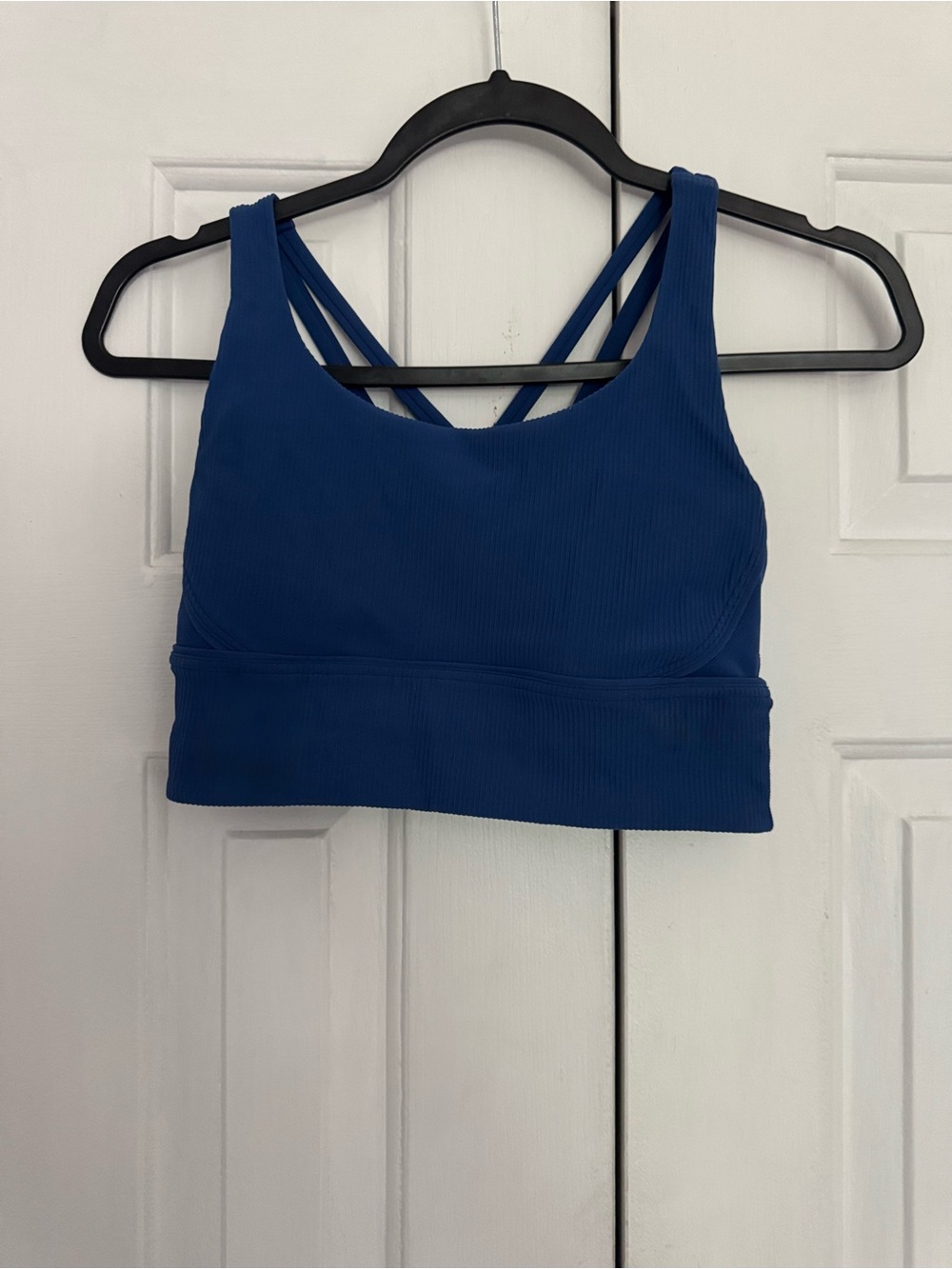 LULULEMON athletica Deep Blue Ribbed Sports Bra